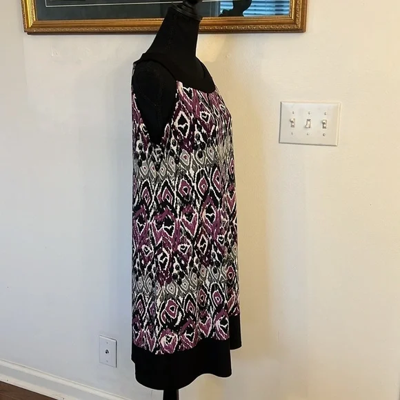 Tiana B. Print Spandex Blend Lightweight Dress, Sz. L. - Picture 3 of 9